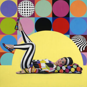 Circles, Acrylic on Canvas, by Sherry Wolf