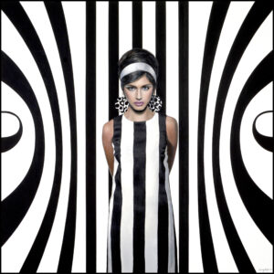 Curved Stripes 60″x60″ Medium: Acrylic on Canvas